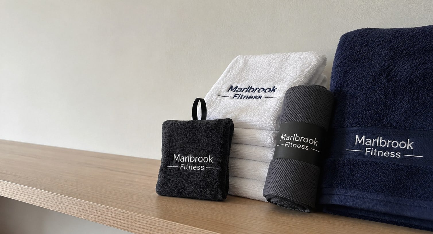 Custom printed gym towels with logo