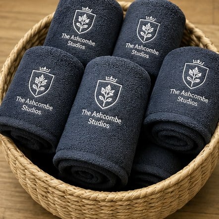 Customized gym towels for boutique studios