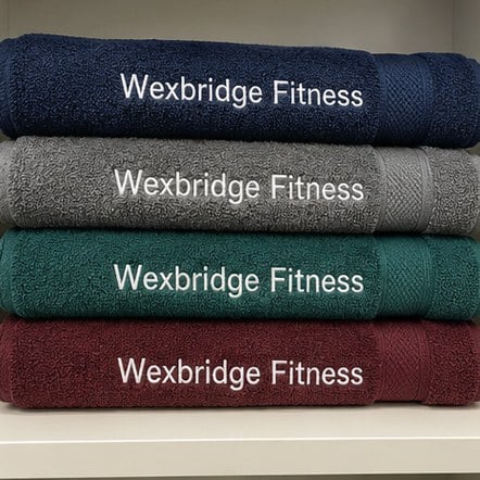 Customized gym towels for gyms and fitness clubs