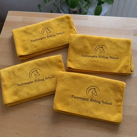 Promotional custom gym towels with company logo